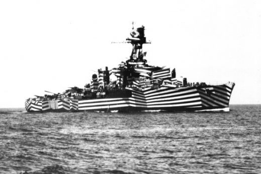 Dazzle WWI dazzle on ship