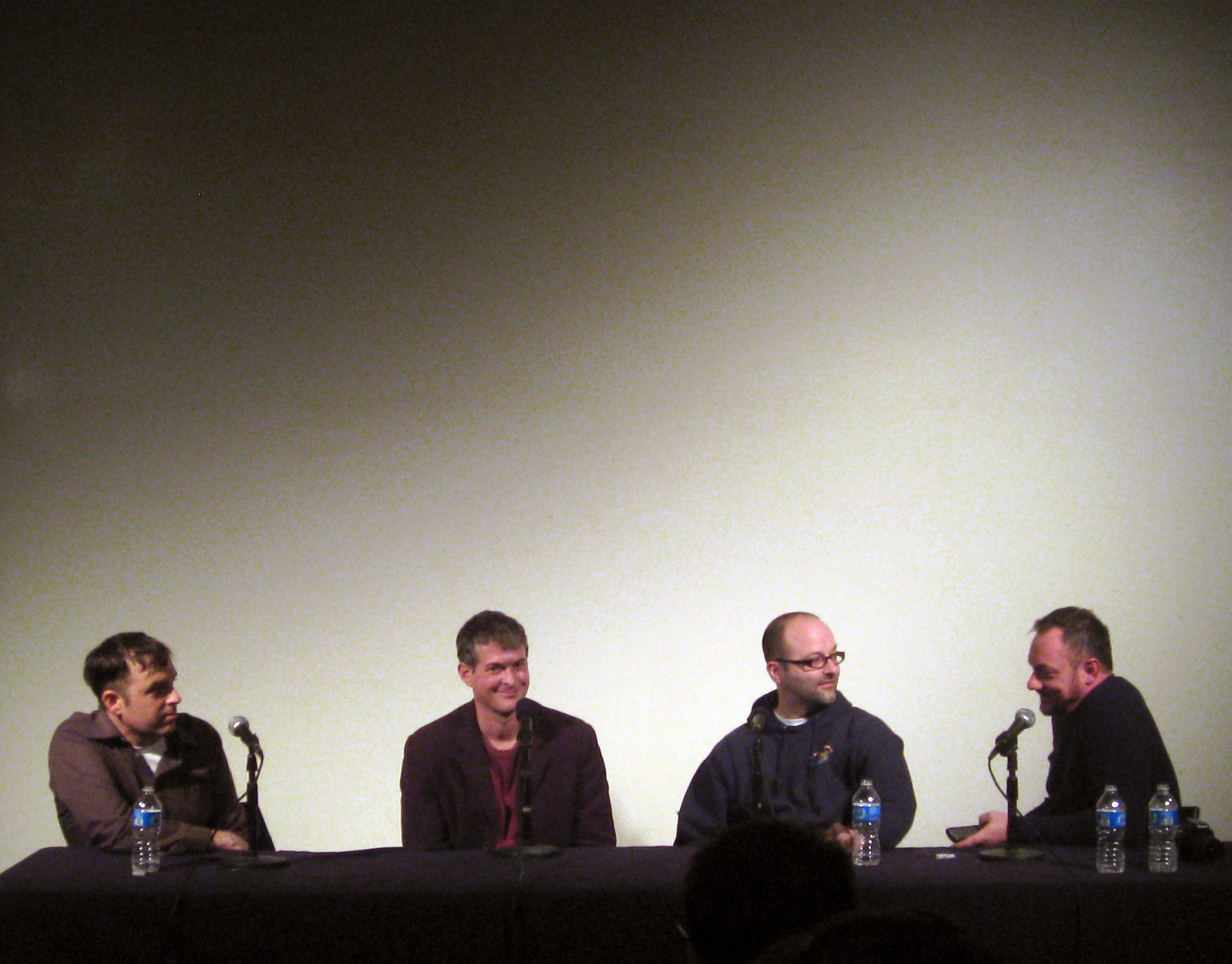 The World According to New Orleans panel discussion, featuring Skylar Fein, Dan Cameron, Dan Tague, and Srdjan Loncar